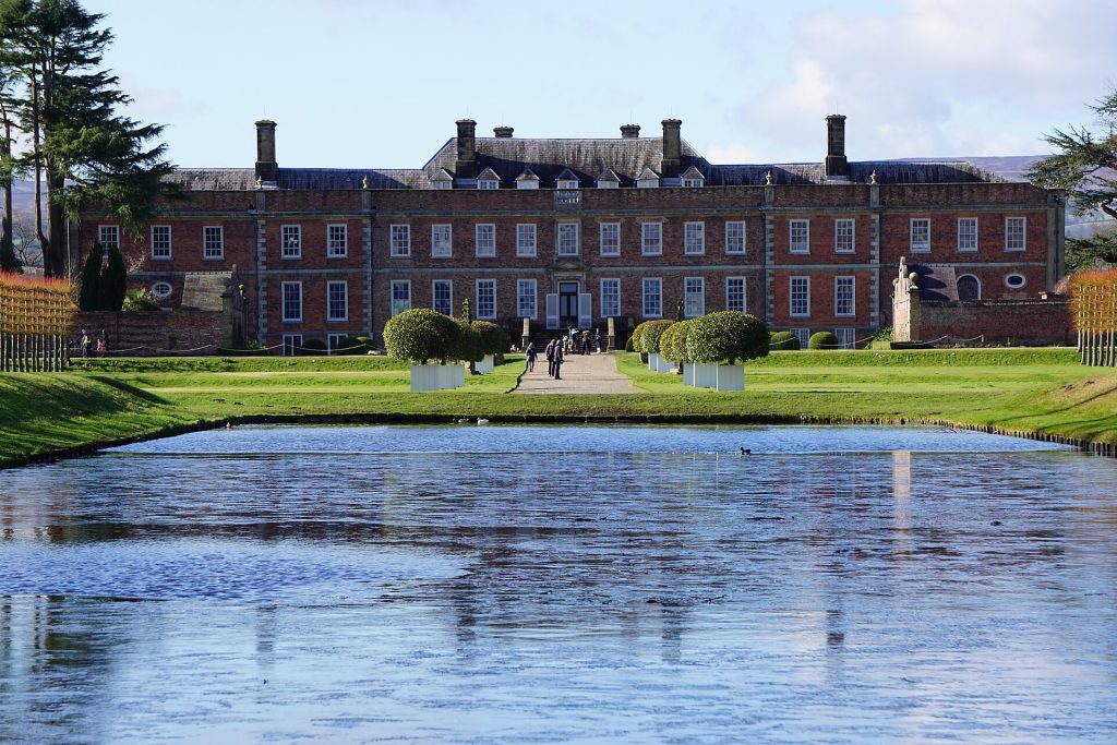 Erddig Hall across the pond, near Wrexham