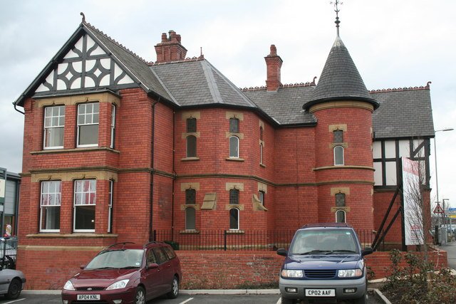 The original Wrexham Lager Brewery building